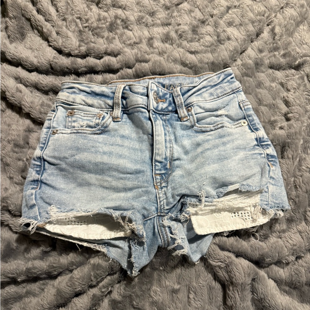 American Eagle Distressed Jean Shorts